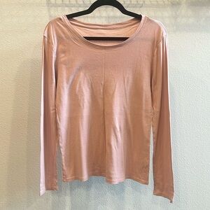 A New Day Light Pink Crew Neck Long Sleeve